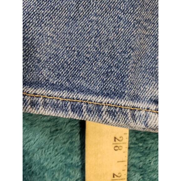 Mcguire Jeans Size 28 Womens Blue Stretch Pants Striped Mid Rise Straight - Picture 8 of 12